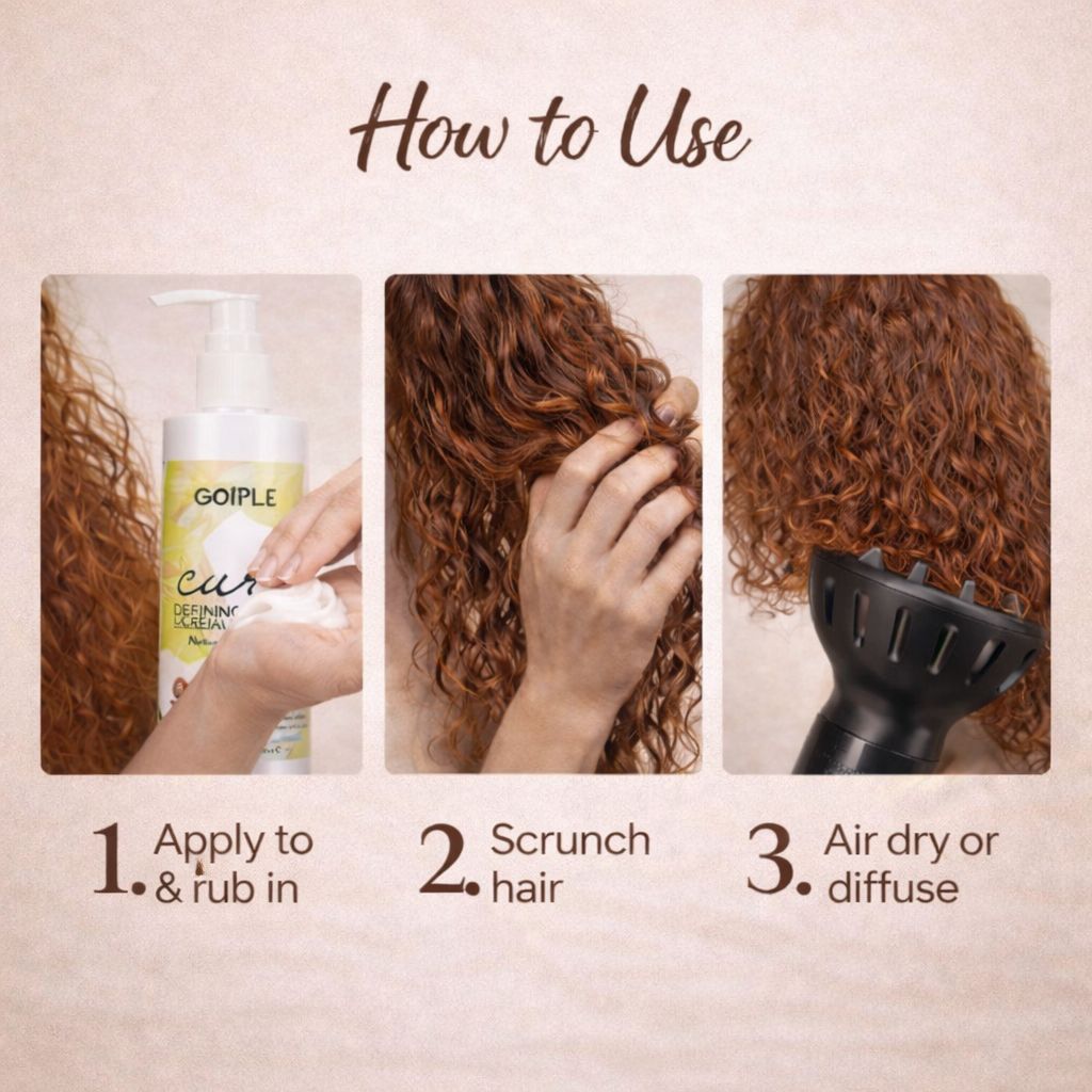 Curl Defining Cream for Men & Women – Frizz Control, Defined & Shiny Curls.