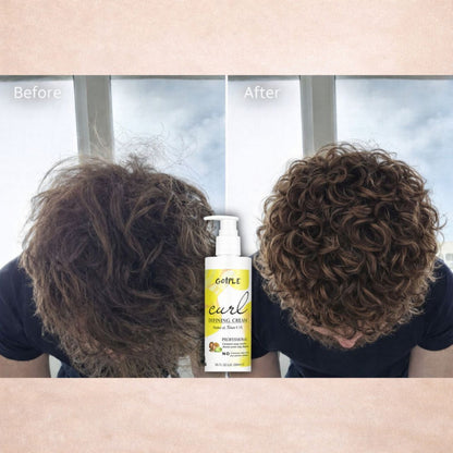 Curl Defining Cream for Men & Women – Frizz Control, Defined & Shiny Curls.