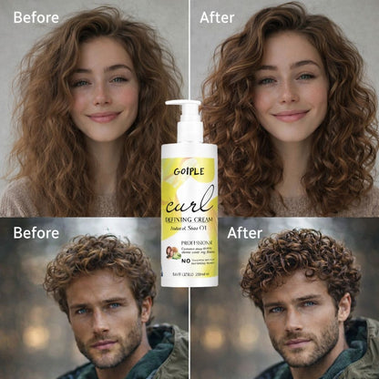 Curl Defining Cream for Men & Women – Frizz Control, Defined & Shiny Curls.