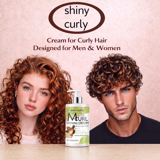 Curl Defining Cream for Men & Women – Frizz Control, Defined & Shiny Curls.
